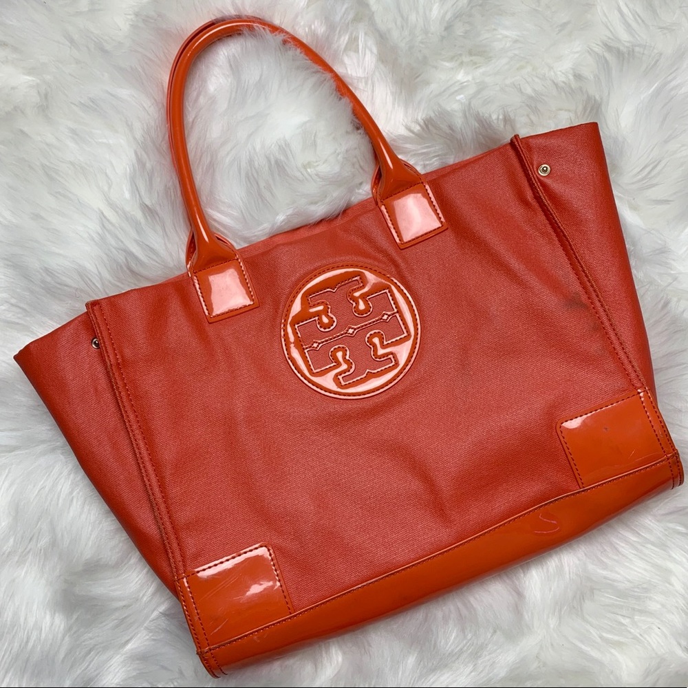ORANGE TORY BURCH TOTE BAG